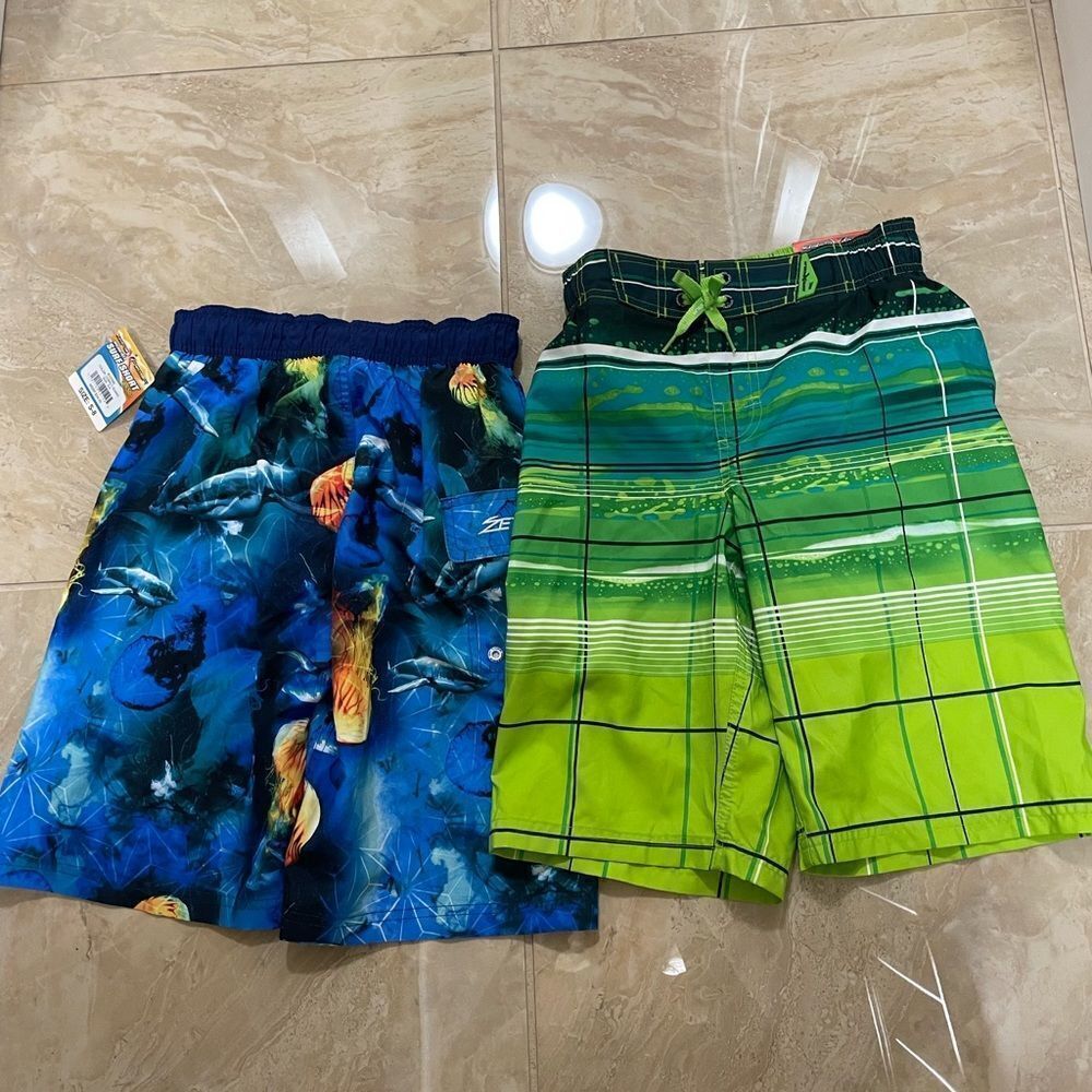 Zeroxposur Boys Swim Trunks Bathing Suit Size 8 New With Tag MSRP $34 2for $26